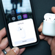 Screenshot of Airpods pairing to an iPhone